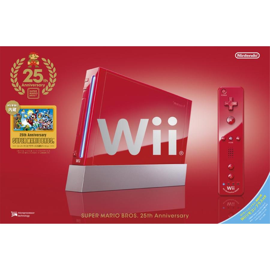 Wii本体 (スーパーマリオ25周年仕様) (「Wiiリモコンプラス」同 Wii本体 (スーパーマリオ25周年仕様) (「Wiiリモコンプラス」同
