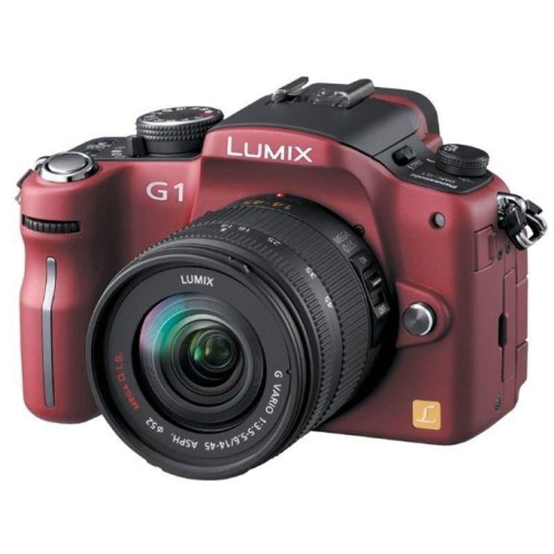 パナソニック デジタル一眼カメラ LUMIX (ルミックス) G1 レンズキット コンフォートレッド DMC-G1K-R｜daikokuya-store5