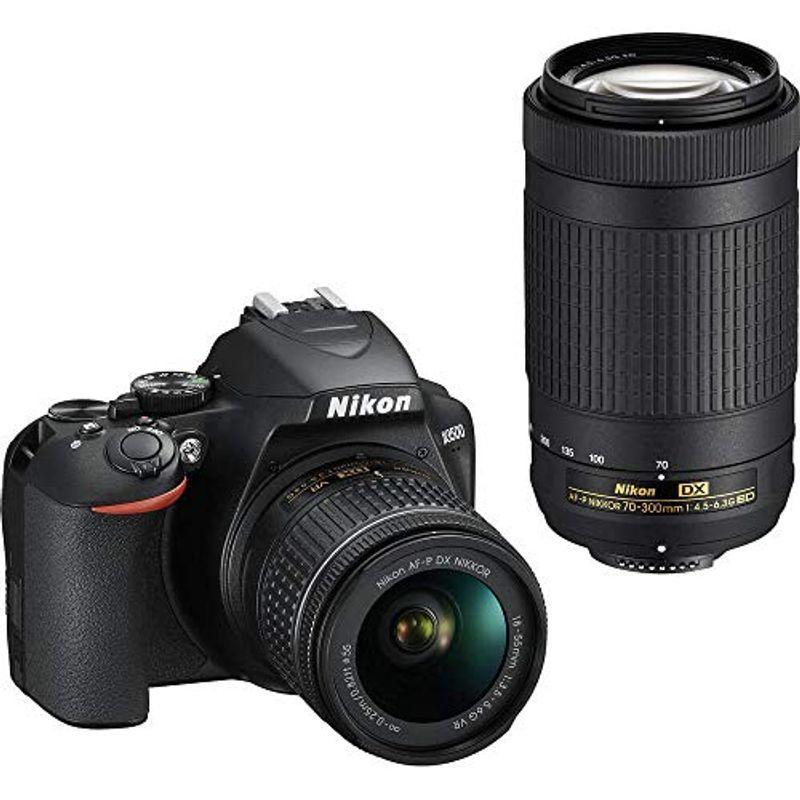 【上品】 Nikon D3500 Digital SLR Camera Twin Lens kit with 18-55mm & 70-300mm L 交換レンズ