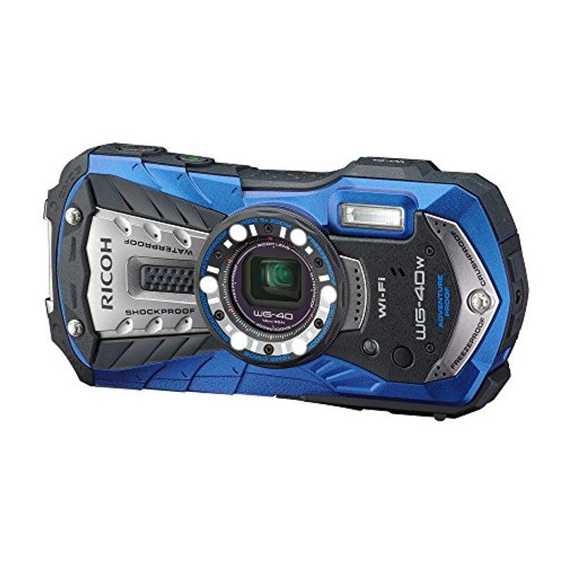 RICOH 防水デジタルカメラ RICOH WG-40W ブルー 防水14m耐ショック1.6m 