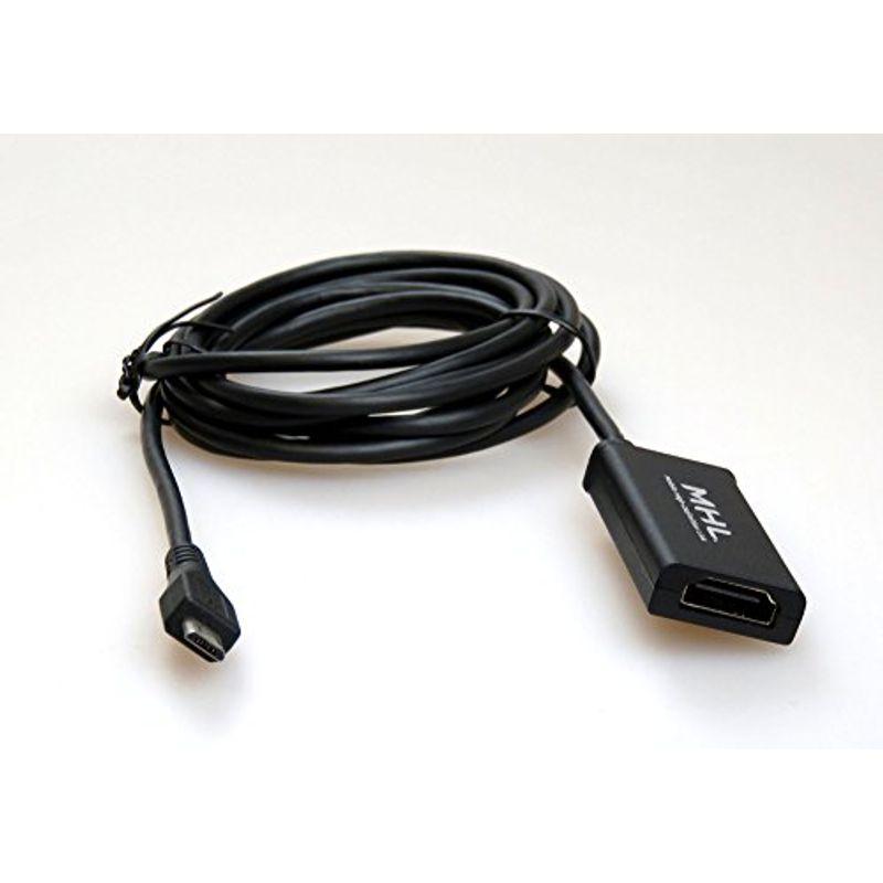スマホ画面を大画面で さすだけ簡単 Mighty MHL-HDMI変換アダプタ USB micro-BからHDMI出力 (2m) … MH