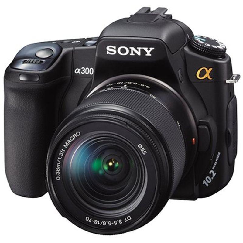 ソニー SONY デジタル一眼レフカメラ α300 18-70レンズキット ブラック 