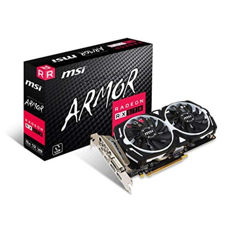 MSI Radeon RX 570 ARMOR 8G J グラフィックスボード VD7195｜daikokuya-store9