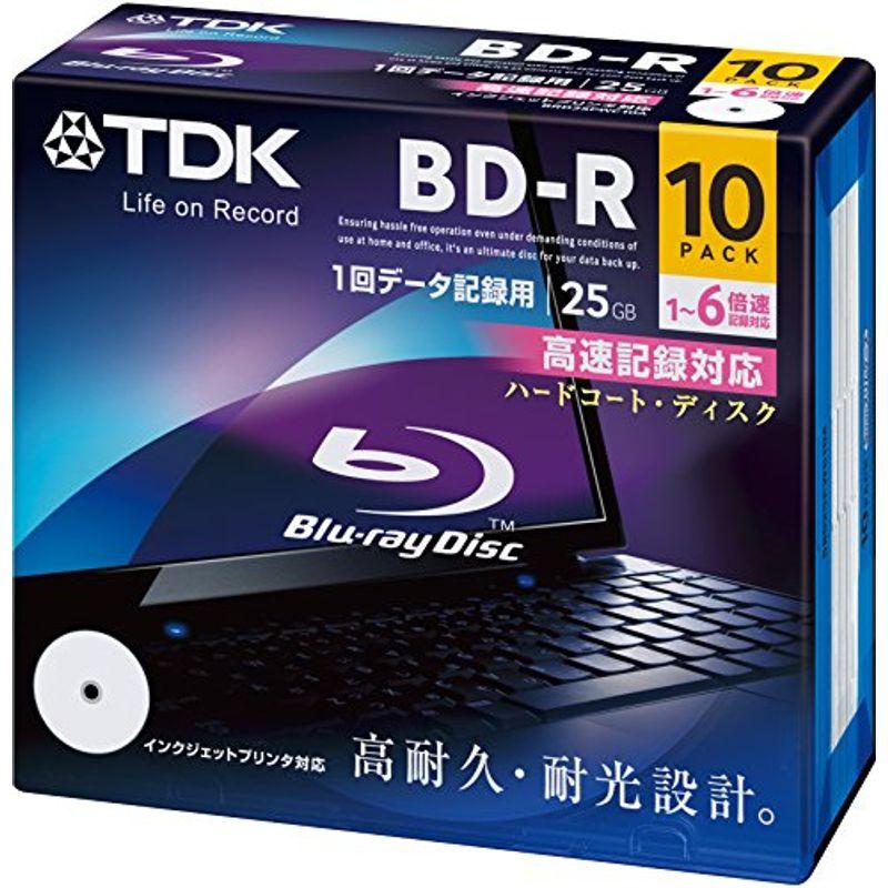 TDK データ用ブルーレイディスク BD-R 25GB 1-6倍速 ホワイトワイドプリンタブル 10枚パック 5mmスリムケース BRD25 ブルーレイディスクメディア  - ilgaimportadora.com