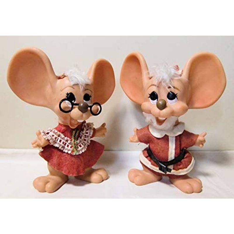 激安セール マウス バンク クリスマス 仕様 男の子 女の子 2体セット Roy Des Of Fla 1970年 ネズミ トッポジージョ ではござい 9574