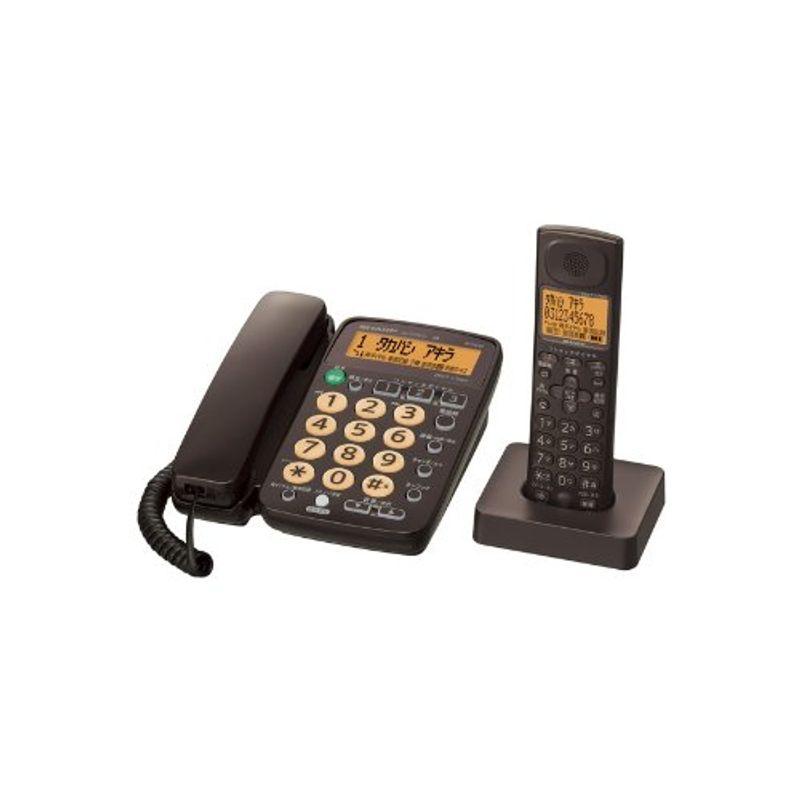 SHARP デジタルコードレス電話機 子機1台付き 1.9GHz DECT準拠方式 ブラウン系 JD-G40CL-T  :20221024152854-00233us:ダイコク屋999 通販 