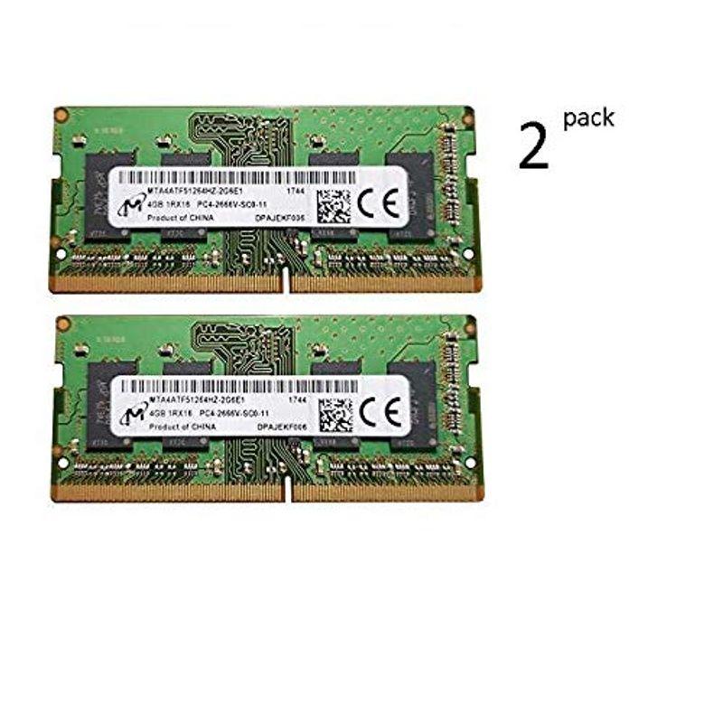 送料無料【8GB(4GB×2)】Micron DDR4-2666 PC4-2666V ノートPC用メモリ