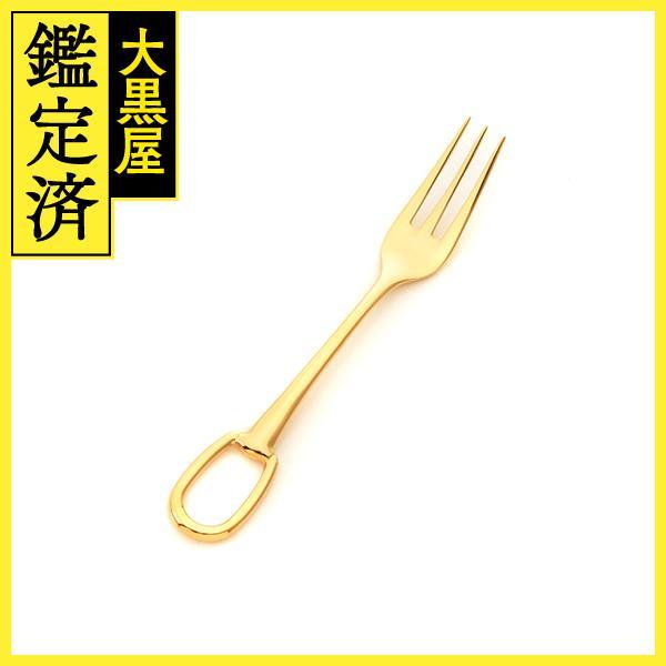 HERMES エルメス デザートフォーク グラン・アトラージュ ゴールド