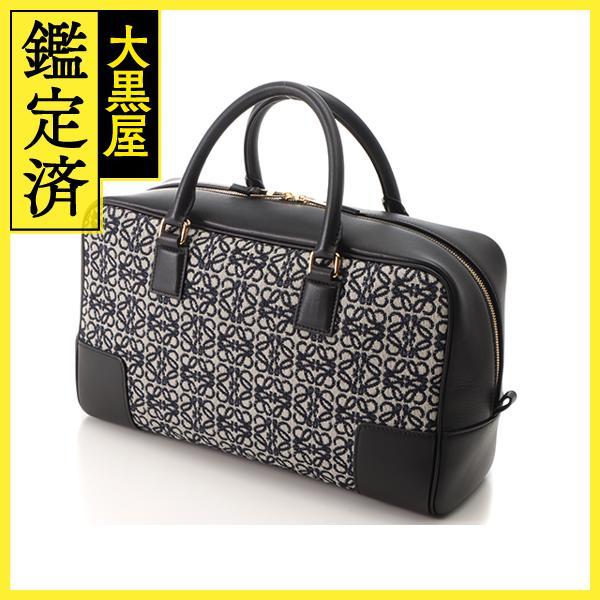 ロエベ　LOEWE アマソナ28 ハンドバッグ　ダークネイビー　アナグラムロゴ LOEWE（ロエベ） アナグラム アマソナ28 ネイビー／ブラック