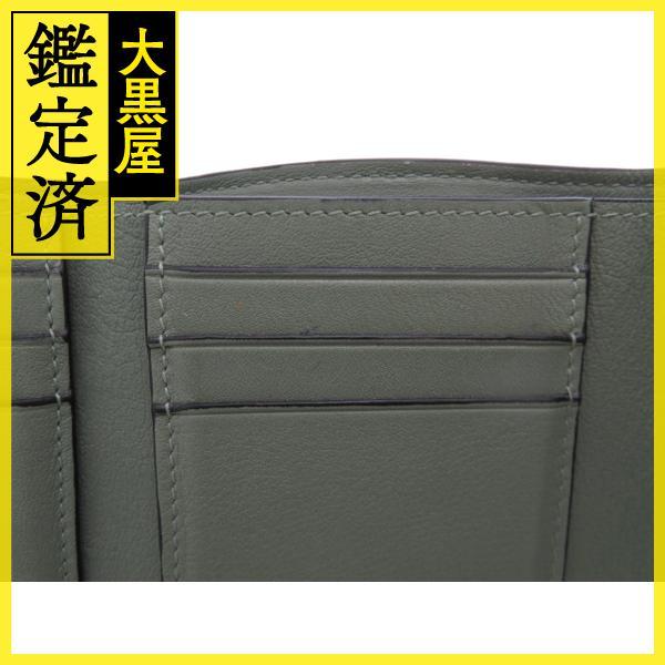 LOEWE ロエベ 三つ折り財布 トライフォールドウォレット アンスラ 