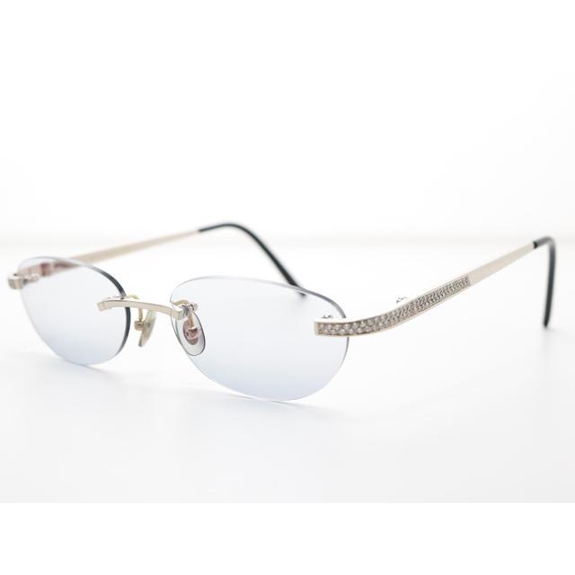Cartier（カルティエ） メガネフレーム ホワイトゴールド サイド 