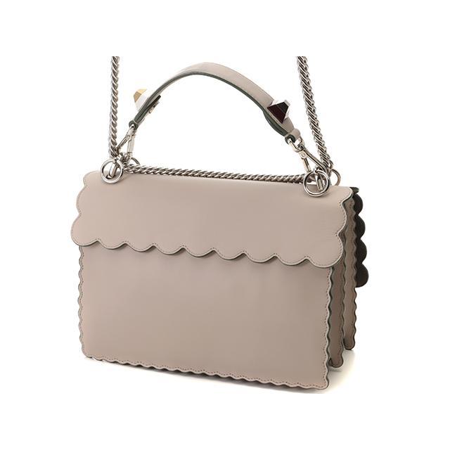 Fendi ショルダーバッグ グレー キャナイ FENDI（フェンディ） ショルダーバッグ キャナイ グレーパウダー
