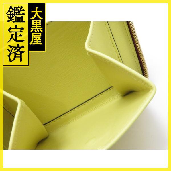 LOEWE（ロエベ） 二つ折り財布 レッド/イエロー レザー 【430