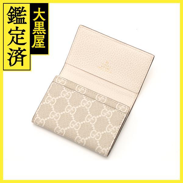 GUCCI グッチ カードケース 名刺入れ GGスプリーム PVC/レザー 