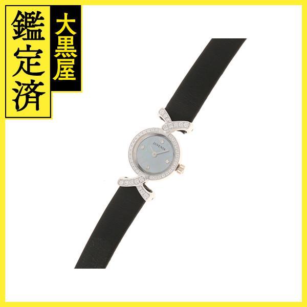 JUVENIA ジュベニア ブルーシエル 4PD K18 WG ベゼルダイヤ 時計【434  