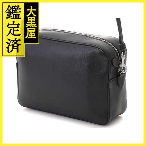 J&M DAVIDSON ペブル ショルダー カメラバッグ ブラック シルバー金具 