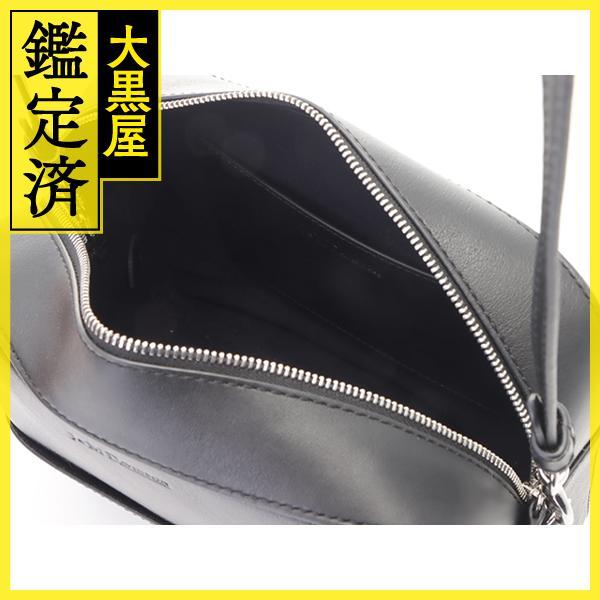 J&M DAVIDSON ペブル ショルダー カメラバッグ ブラック シルバー金具 