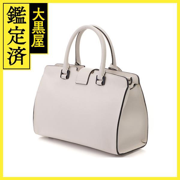 SAINT LAURENT サンローラン ベイビーカバス ホワイト レザー 