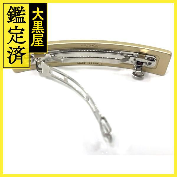 HERMES（エルメス） カプリスPM バレッタ いぶしゴールド アルミニウム
