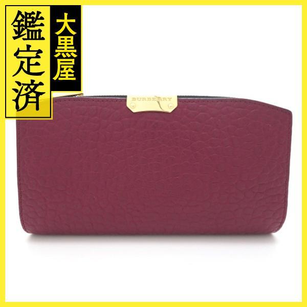 Burberry 長財布 BURBERRY（バーバリー） L型ZIP長財布 ボルドー カーフ【431】 : 質屋