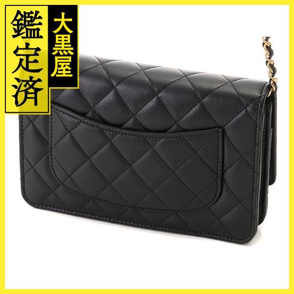 CHANEL（シャネル） マトラッセクラシックチェーンウォレット ブラック