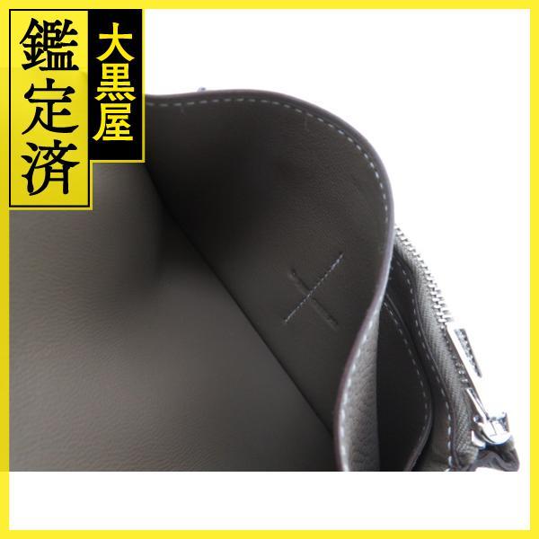 HERMES（エルメス） ドゴンコンパクト ミニウォレット エトゥープ トゴ