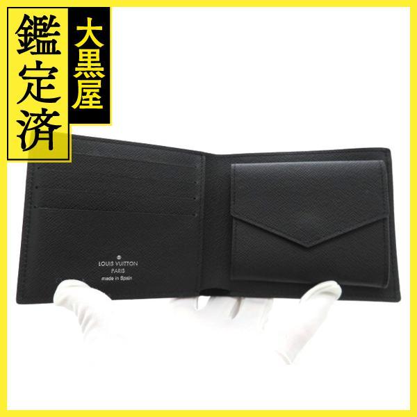 割引価格購入 LOUIS VUITTON ルイヴィトン ポルトフォイユ・マルコ NM 二つ折り財布 エピ ノワール M62289【473】