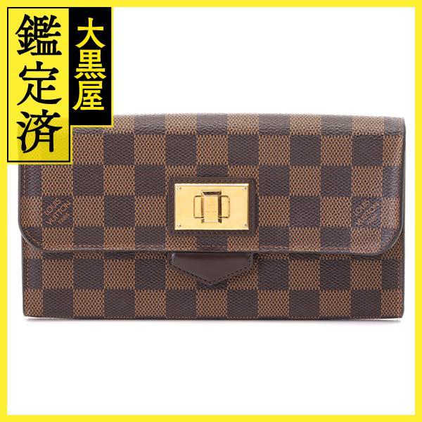 LOUIS VUITTON ルイヴィトン ダミエ ポルトフォイユ ローズベリー 長  