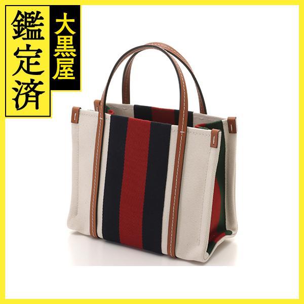GUCCI グッチ インターロッキング GGキャンバス トートバッグ GUCCI（グッチ） インターロッキングG ミニトートバッグ アイボリー