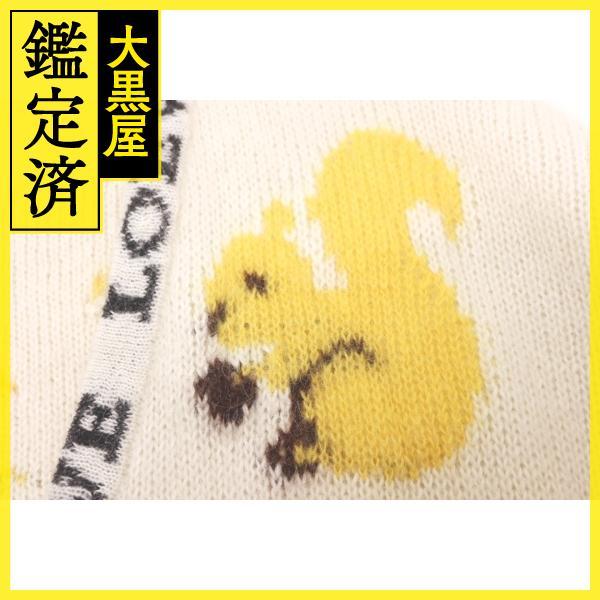 LOEWEニットカーディガン　アイボリー ホワイト（白）系 LOEWE(ロエベ) カーディガン(レディース) - ブランド