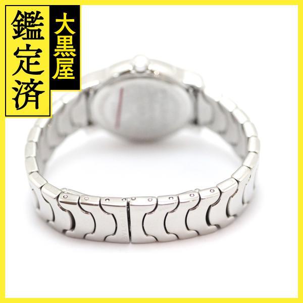 BVLGARI/ソロテンポ ST37S 格子柄文字盤 ラウンド 純正バンド BVLGARI 