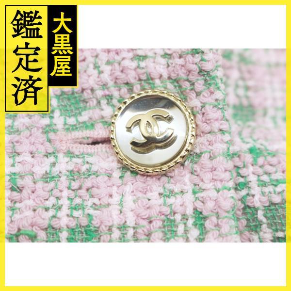 CHANEL（シャネル） ジャケット レディース34 ピンク／グリーン