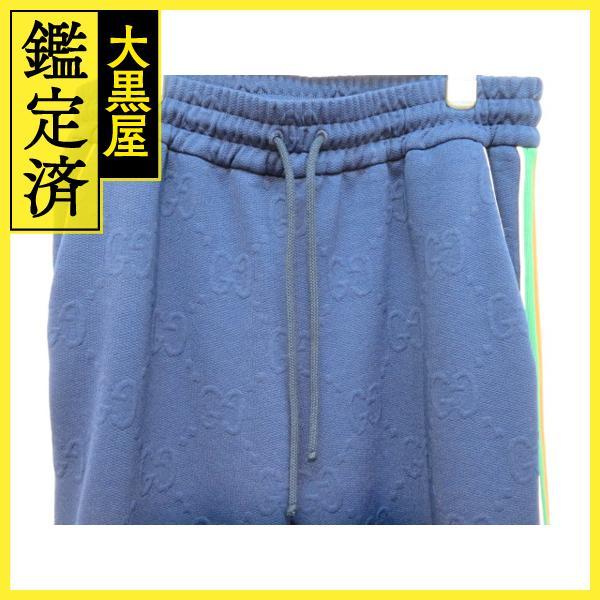 美品グッチセットアップメンズM GUCCI（グッチ） セットアップ メンズM ネイビー ポリエステル 662270