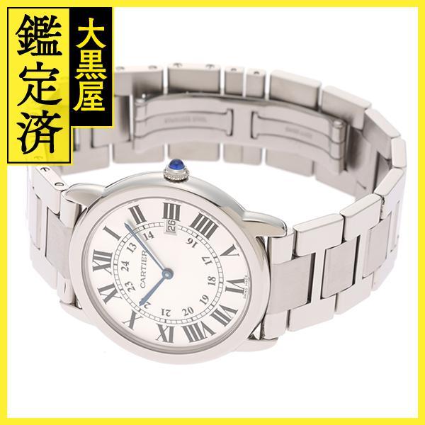 CARTIER　カルティエ　ロンドソロ LM　W6701005　SS　クオーツ　シルバー文字盤　メンズ時計【432】214810362257｜daikokuya78｜05