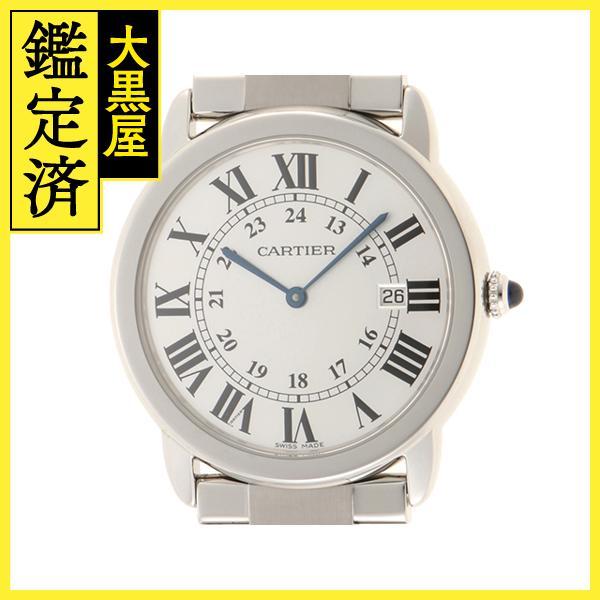 CARTIER　カルティエ　ロンドソロ LM　W6701005　SS　クオーツ　シルバー文字盤　メンズ時計【432】214810362257｜daikokuya78｜02