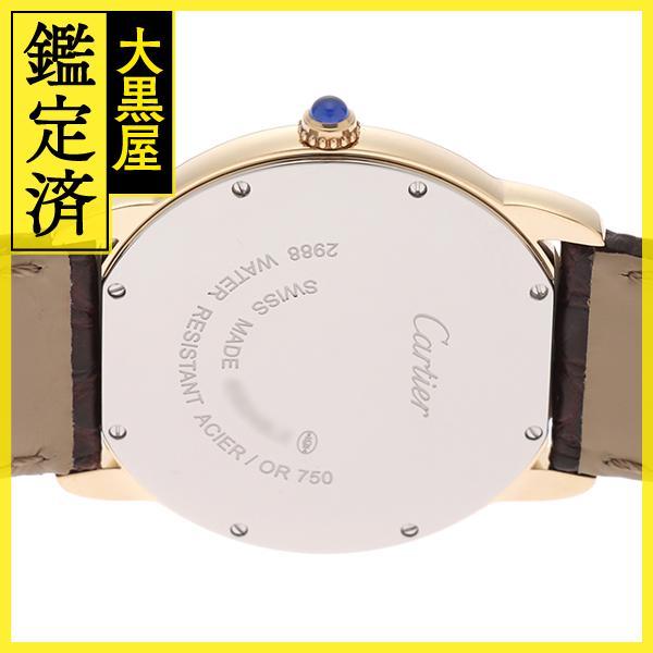 Cartier　カルティエ　メンズ腕時計　ロンドソロLM　W6700455　クオーツ　シルバー文字盤　YG/SS/革ベルト　本体のみ【433】｜daikokuya78｜04