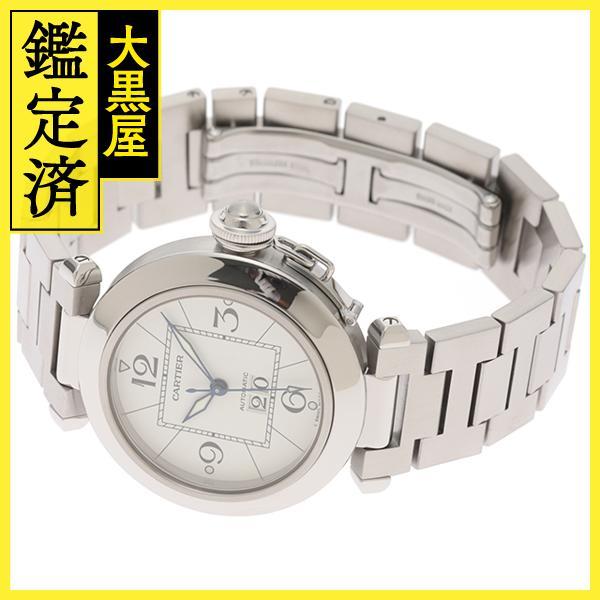 Cartier　カルティエ　パシャCビッグデイト　W31055M7　SS　ホワイト　男性用自動巻時計【473】｜daikokuya78｜03