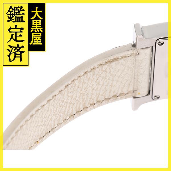 HERMES　エルメス　Ｈウォッチ　HH1.210　クオーツ　SS/革　ホワイト文字盤　レディース【431】2148103634789｜daikokuya78｜06