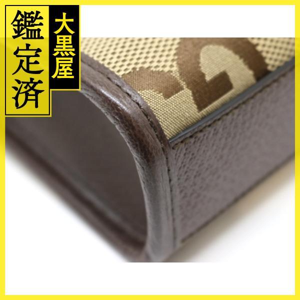 GUCCI（グッチ） ジャンボGG ミニ トートバッグ ベージュ キャンバス