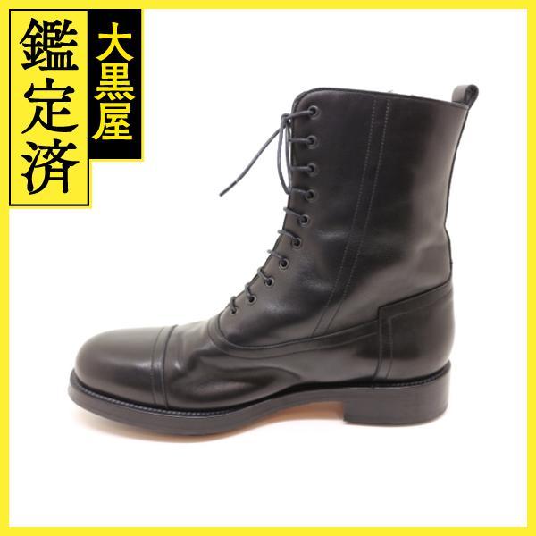 HERMES（エルメス） 靴 ショートブーツ メンズ42(約26.5cm) ブラック 