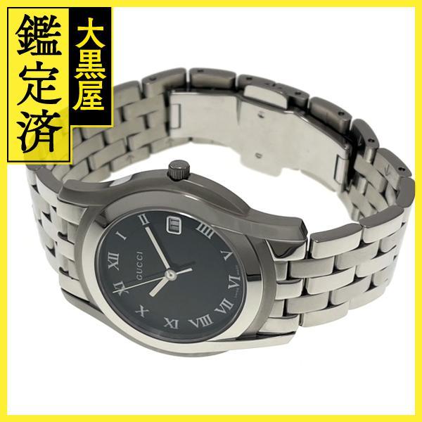 GUCCI（グッチ） メンズ クオーツ Gクラス 5500M YA055302 ブラック