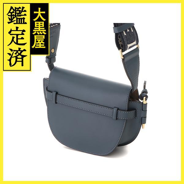 ロエベ　バック LOEWE（ロエベ） ゲートデュアルバッグミニ オニキスブルー カーフ