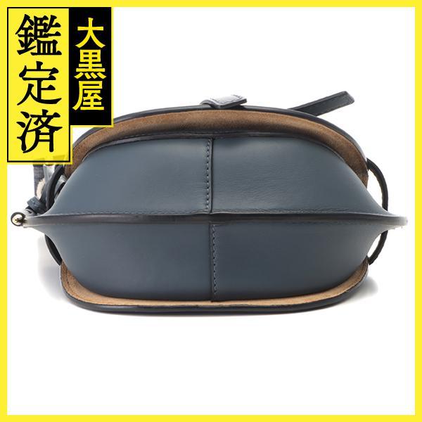 LOEWE（ロエベ） ゲートデュアルバッグミニ オニキスブルー カーフ