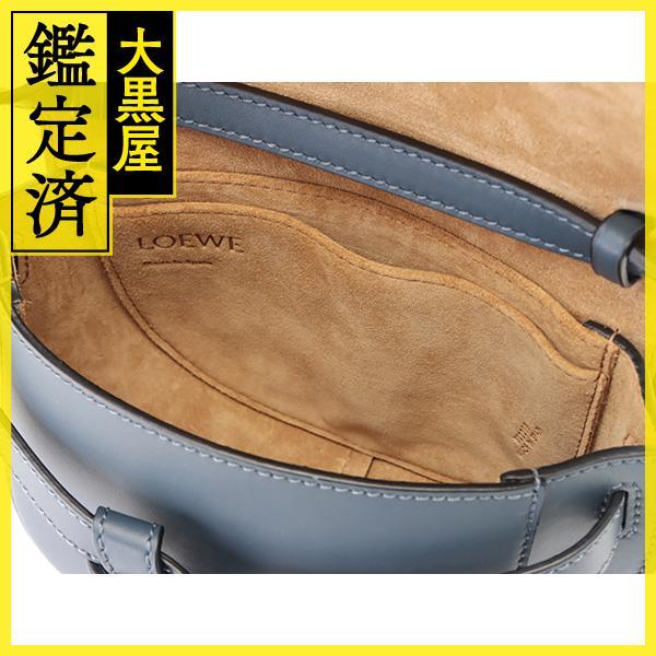LOEWE（ロエベ） ゲートデュアルバッグミニ オニキスブルー カーフ
