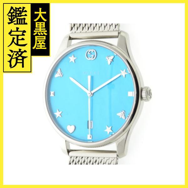 GUCCI ウォッチ GUCCI（グッチ） Gタイムレス SS ブルー文字盤 YA126582 メンズ腕時計