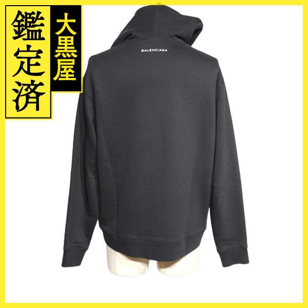 BALENCIAGA（バレンシアガ） パーカー メンズS ブラック コットン UP57