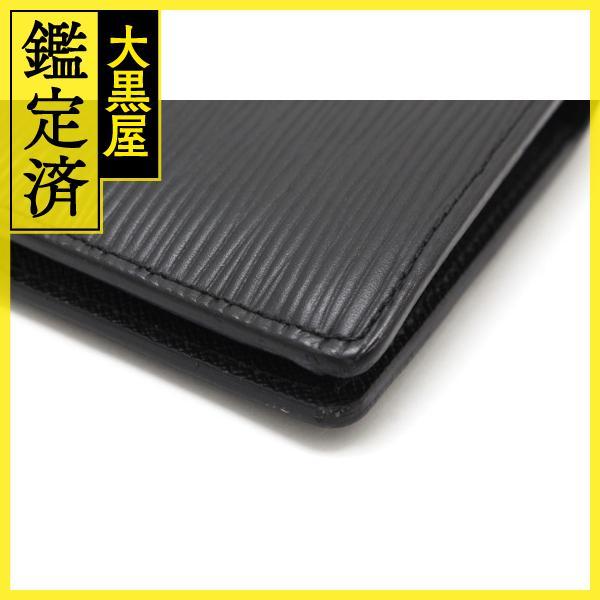 VUITTON ルイ・ヴィトン ポルトフォイユ・ブラザ 2つ折り長財布 M60622 エピ ノワール 【460】 【非常】