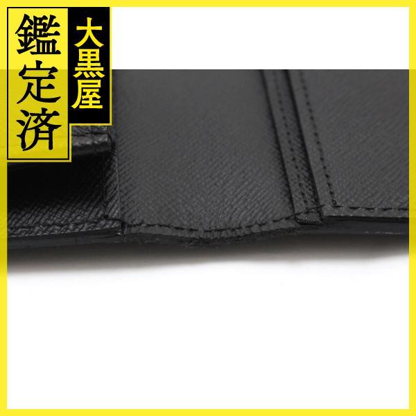 VUITTON ルイ・ヴィトン ポルトフォイユ・ブラザ 2つ折り長財布 M60622 エピ ノワール 【460】 【非常】