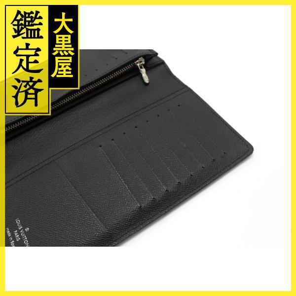 VUITTON ルイ・ヴィトン ポルトフォイユ・ブラザ 2つ折り長財布 M60622 エピ ノワール 【460】 【非常】