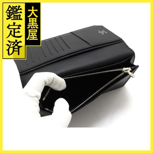 VUITTON ルイ・ヴィトン ポルトフォイユ・ブラザ 2つ折り長財布 M60622 エピ ノワール 【460】 【非常】